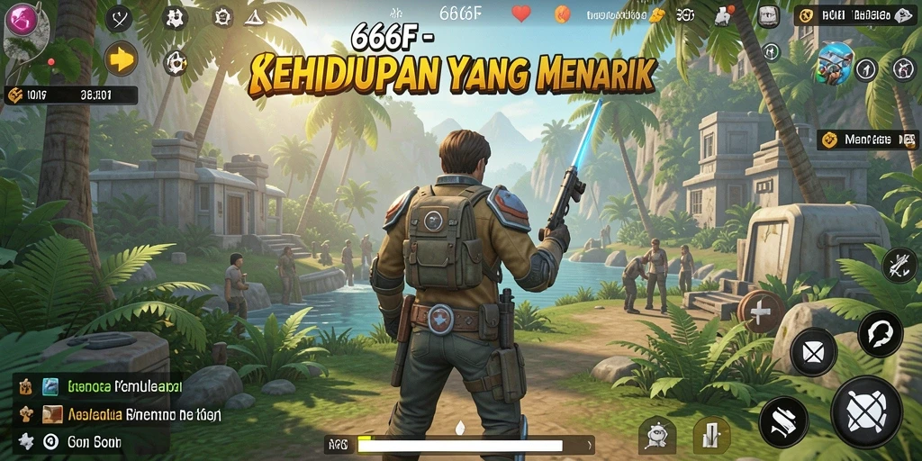 Tampilan gameplay menarik dari 666F yang penuh dengan aktivitas simulasi.