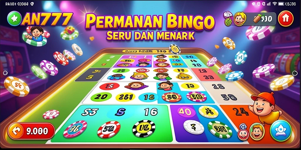Tampilan gameplay seru AN777 yang menampilkan suasana Bingo.