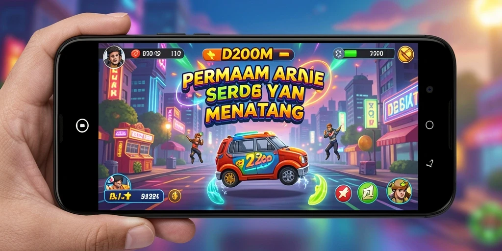 Tampilan gameplay D200M yang seru dan penuh aksi.