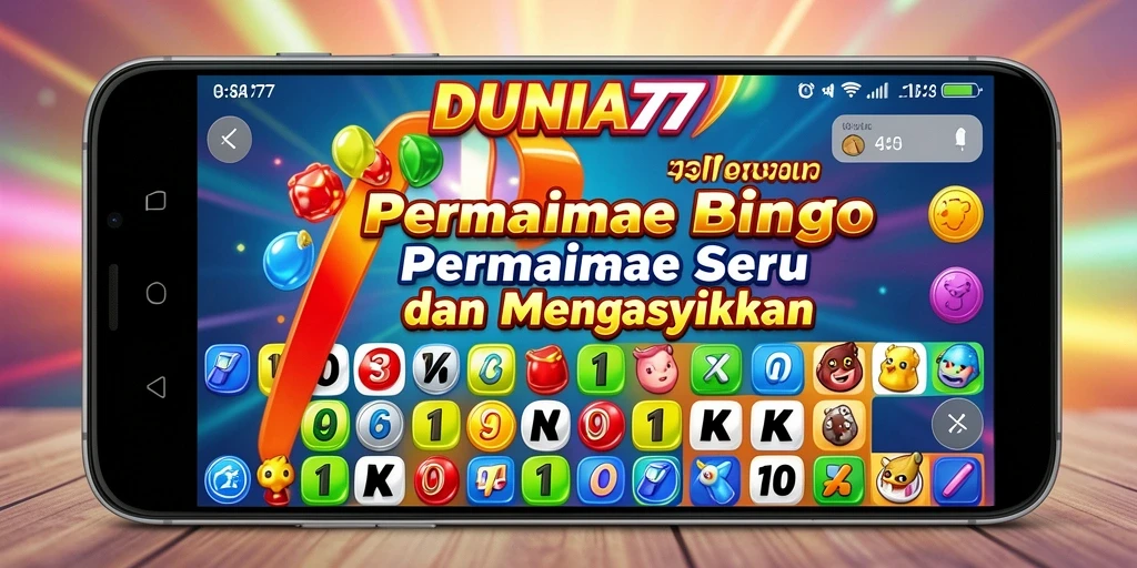 Tampilan screenshot DUNIA77 menampilkan pemain sedang asyik bermain Bingo.