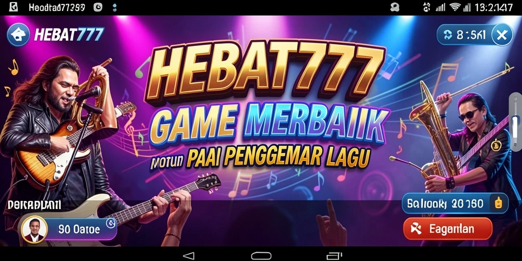 Tampilan gameplay HEBAT777 yang seru dan interaktif dalam bernyanyi.