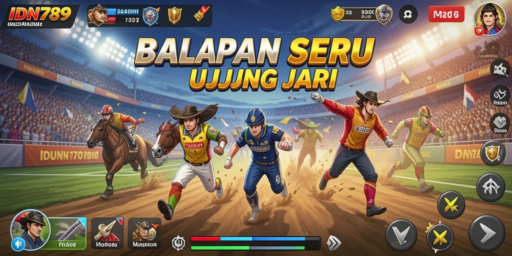 Gameplay racing yang seru dan menegangkan di IDN789.