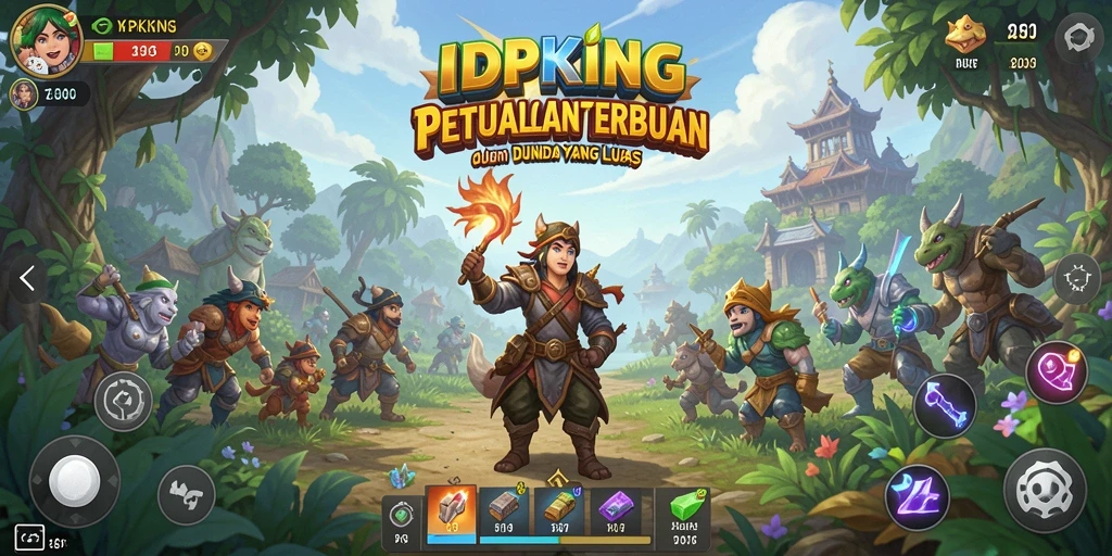 Tampilan gameplay Open World yang menakjubkan di IDPKING.