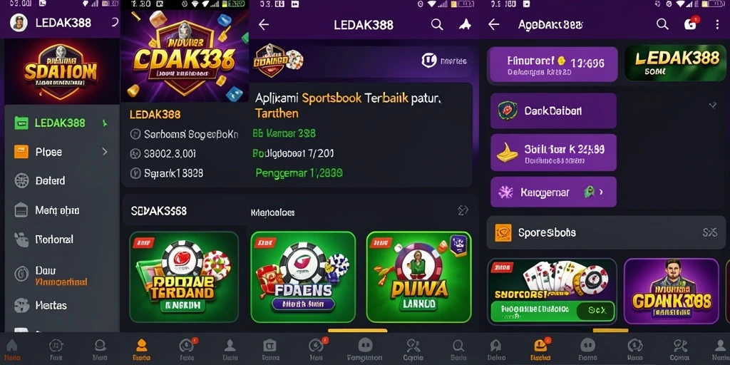Tampilan screenshot LEDAK388 yang menunjukkan fitur taruhan langsung.
