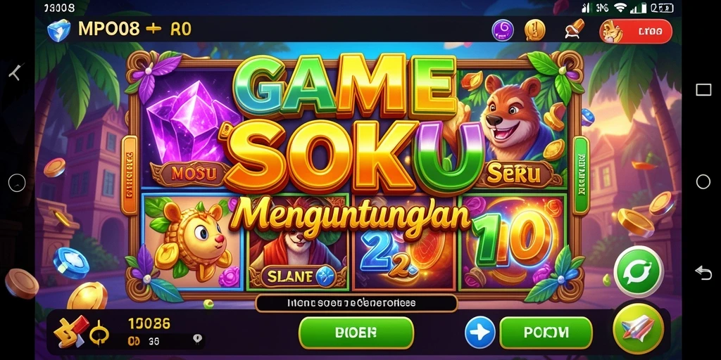 Screenshot utama MPO08 menampilkan gameplay Slot yang seru dan penuh warna.