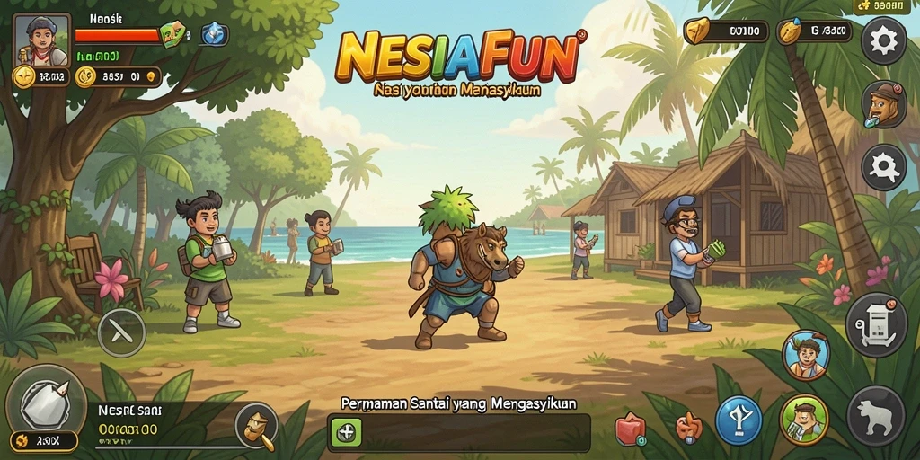 Tampilan menarik dari gameplay NESIAFUN yang membuat ketagihan.