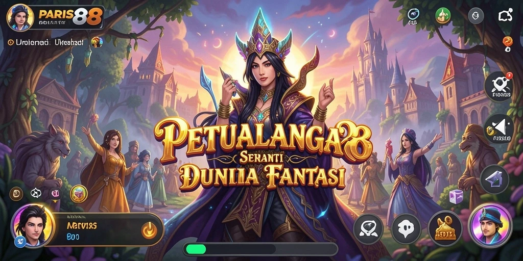 Gameplay seru di dunia petualangan PARIS88 dengan karakter unik.