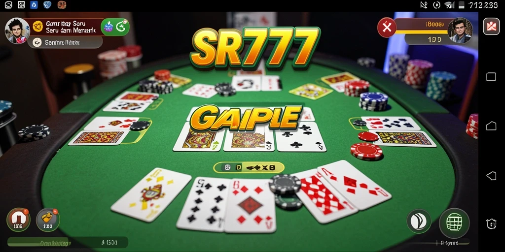 Tangkapan layar gameplay SR777 yang menarik saat bermain Gaple.