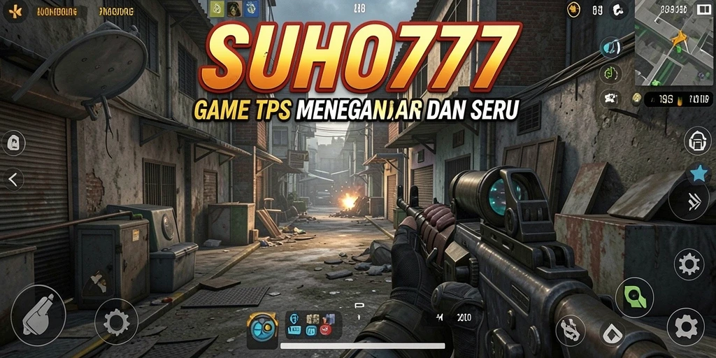 Tampilan gameplay TPS yang mendebarkan dalam SUHU777.