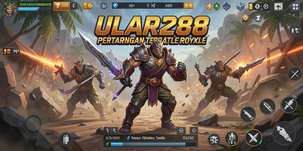 Tangkapan layar gameplay ULAR288 dengan aksi seru Battle Royale.