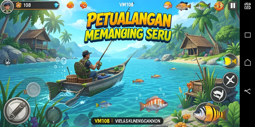Tampilan menakjubkan dari gameplay memancing di VM108.